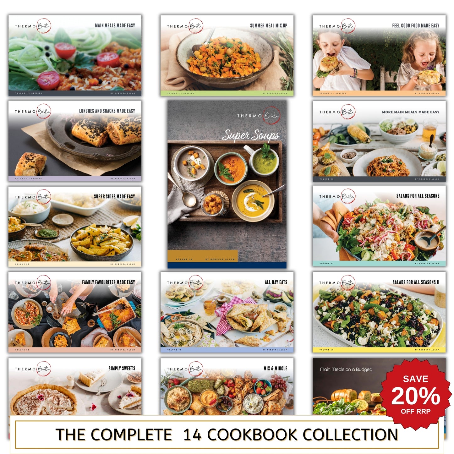 BIG SAVINGS! Thermobexta Complete 14 Cookbook Collection