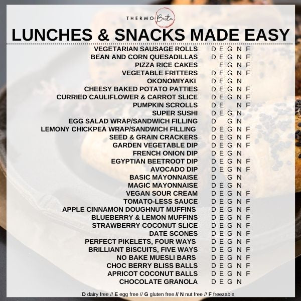 Thermobexta Lunches, Snacks & Grazing Cookbook Collection: Volumes 4, 9 & 12