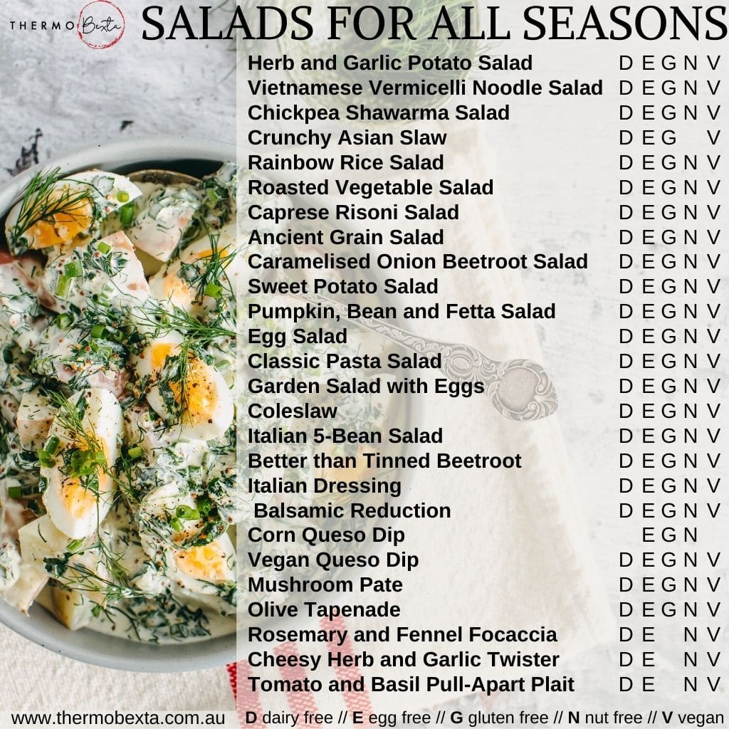 Thermobexta Salads For All Seasons Cookbook Collection: Volumes 7 and 10